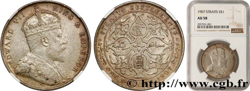 MALAYSIA - STRAITS SETTLEMENTS
Type : 1 Dollar Edouard VII 
Date : 1907 
Mint na...