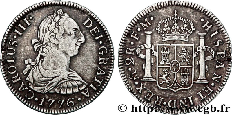MEXICO
Type : 2 Reales Charles III d’Espagne 
Date : 1776 
Mint name / Town : Me...