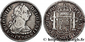 MEXICO
Type : 2 Reales Charles III d’Espagne 
Date : 1776 
Mint name / Town : Mexico 
Metal : silver 
Millesimal fineness : 900  ‰
Diameter : 27,63  m...