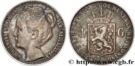 NETHERLANDS
Type : 1 Gulden Wilhelmina 
Date : 1906 
Mint name / Town : Utrecht 
Quantity minted : 500000 
Metal : silver 
Millesimal fineness : 945  ...