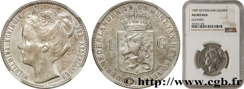NETHERLANDS
Type : 1 Gulden Reine Wilhelmina 
Date : 1909 
Mint name / Town : Uc...