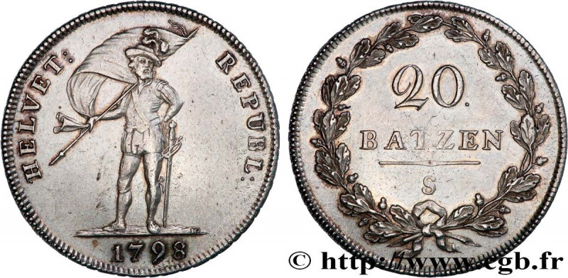 SWITZERLAND - HELVETIC REPUBLIC
Type : 20 Batzen 
Date : 1798 
Mint name / Town ...