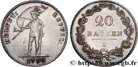 SWITZERLAND - HELVETIC REPUBLIC
Type : 20 Batzen 
Date : 1798 
Mint name / Town : Soleure 
Quantity minted : - 
Metal : silver 
Millesimal fineness : ...