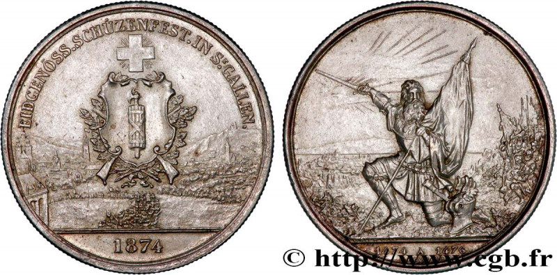 SWITZERLAND
Type : 5 Francs, monnaie de Tir, Saint-Gall 
Date : 1874 
Quantity m...