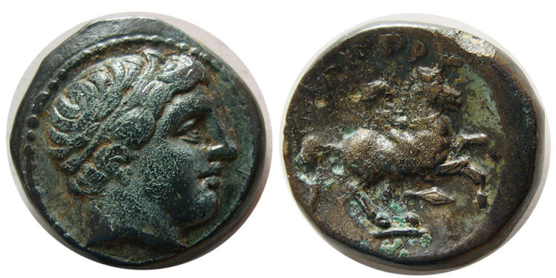 KINGS of MACEDON, Philip II. 359-336 BC. Æ (6.74 gm; 17 mm). Uncertain mint in M...