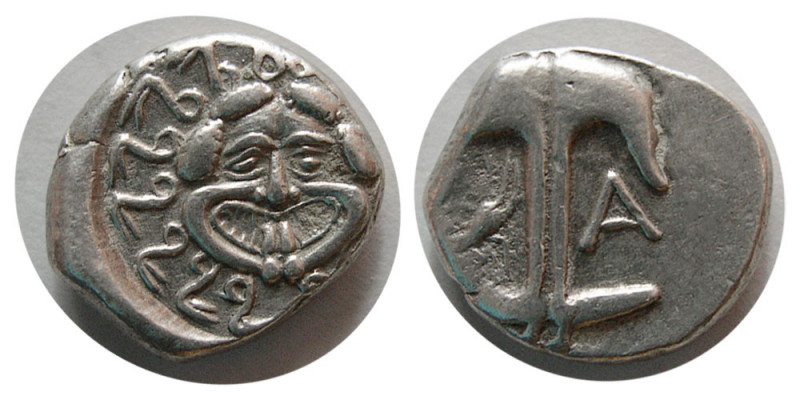 THRACE, Apollonia Pontika. Mid-late 4th century BC. AR Drachm (3.28 gm; 14 mm). ...
