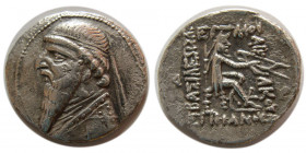 KINGS of PARTHIA.  Mithradates II. 121-91 BC. AR Drachm