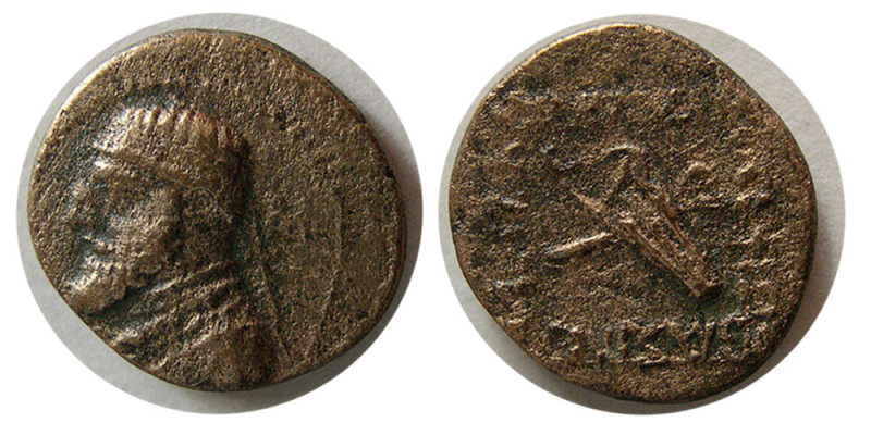 KINGS of PARTHIA. Mithradates II. 121-91 BC. Æ chalkos (1.90 gm; 14 mm). S24.40....