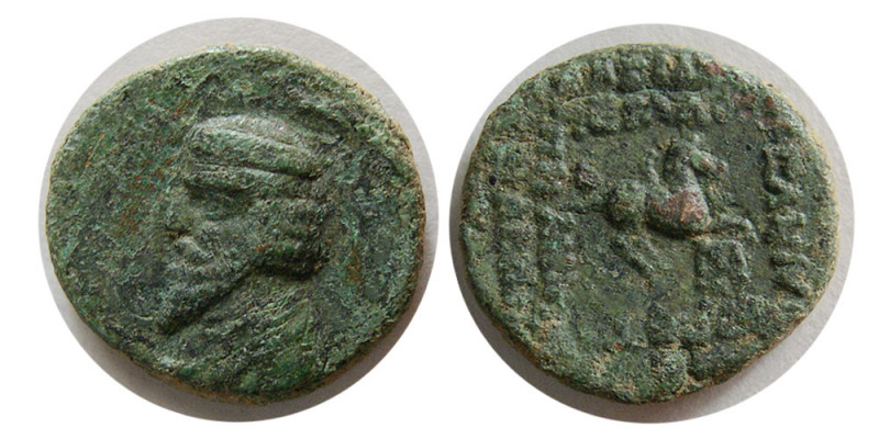 KINGS of PARTHIA. Phraates III (70-57 BC). Æ tetrachalkos (3.02 gm; 15 mm). S38....