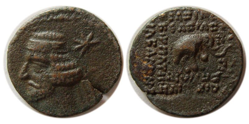 KINGS of PARTHIA. Mithradates IV (57-54 BC). Æ tetrachalkos (2.50 gm; 16 mm). S4...