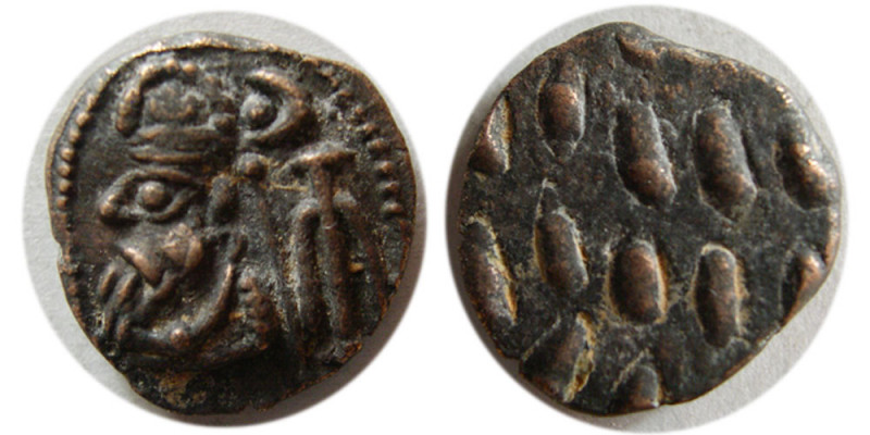KINGS of ELYMAIS. Phraates. 2nd century AD. Æ (2.90 gm; 15 mm). Mint = Susa. Dia...
