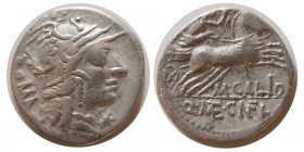 ROMAN REPUBLIC, M. Calidius, Q. Metellis. 117-116 BC. Silver Denarius