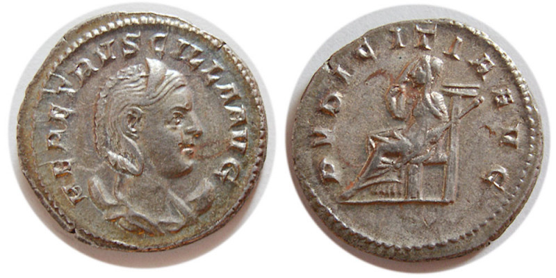 ROMAN EMPIRE. Herennia Etruscilla. 249-251 AD. AR Antoninianus (4.20 gm; 21 mm)....