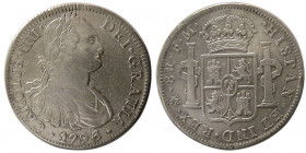 SPANISH COLONIAL, Carlus IIII. Mexico. 1796-F.M. AR 8 Reales.