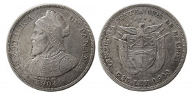 PANAMA, Republic. 1904. Cincuenta Centesimos.