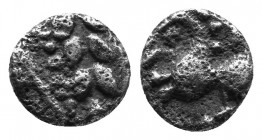 CELTIC. Southwestern Slowakia (Bratislava) 1st century BC. AR Obol "Simmering" type. Laurel wreath Rev.: Horse to left. Very fine. Paulsen 618, Lanz 8...