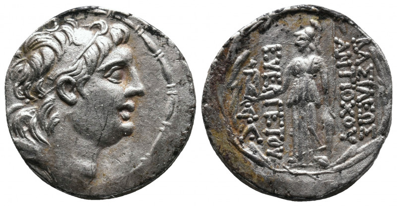 Seleucid Kings of Syria, VII Euergetes (138-129 BC). AR Tetradrachm 16.16gr Anti...