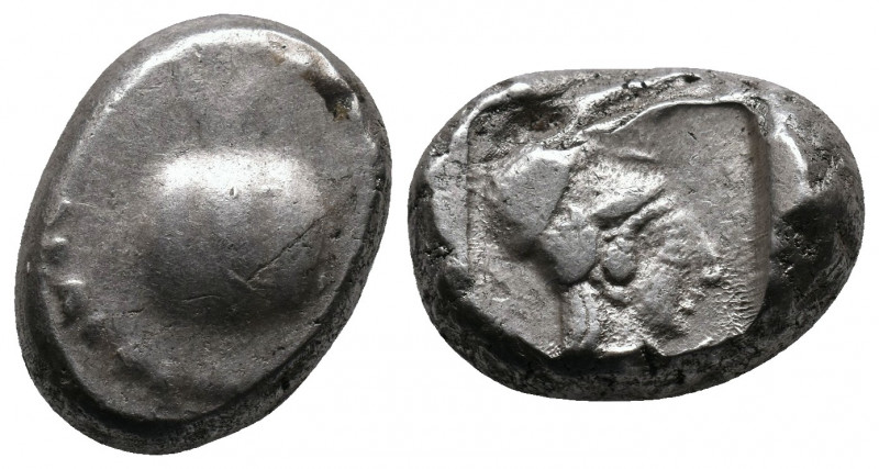 PAMPHYLIA. Side. Circa 460-430 BC. AR Stater 11.00gr, c. 440-430. Pomegranate su...