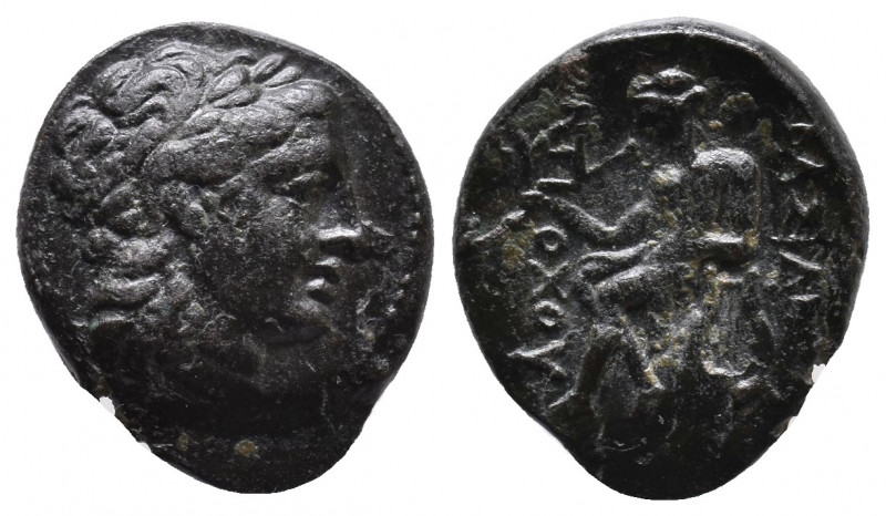 Seleukid Empire, Antiochos II Theos Æ 3,68gr. Antioch on the Orontes, 261-246 BC...