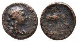 Seleukid Kings of Syria. Antiochos III. 2.79gr Megas (222-187). Uncertain mint Av.: Laureate head of Antiochos III as Apollo right Rv.: Mahout on elep...