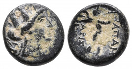 PHRYGIA. Apameia. AE 4,58gr (Circa 88-40 BC). Turreted head of Tyche right. Rev: Marsyas advancing right, playing aulos; menander pattern below. BMC 6...
