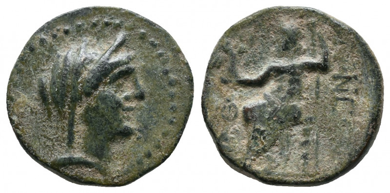 CILICIA. Adana. AE 5,21gr (Circa 164-27 BC). Obv: Veiled head of Demeter right. ...