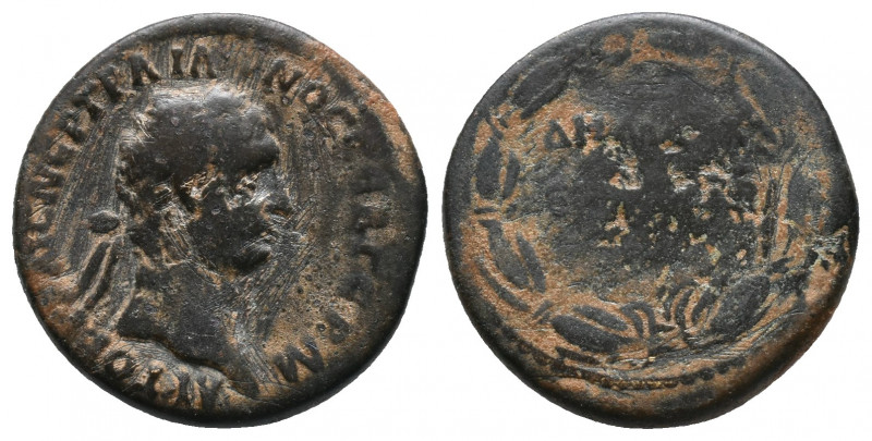 Seleucis and Pieria. Antioch. Trajan AD 98-117. Struck AD 98-99 As Æ 6,19gr ΑΥΤΟ...