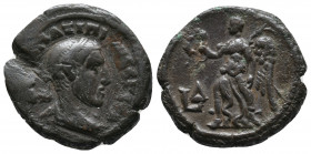 Maximinus I BI Tetradrachm 11,81gr Alexandria, Egypt. Dated RY 4 = AD 237-238. AVTO MAΞIMINOC EV CEB, laureate, draped and cuirassed bust right / Nike...