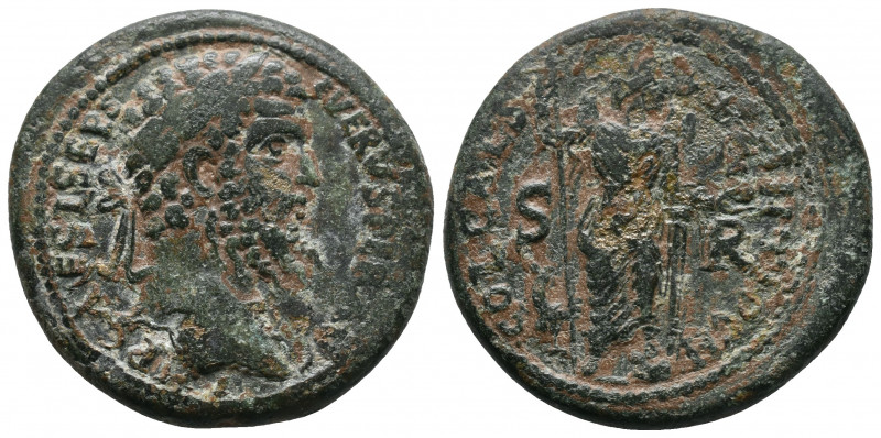 PISIDIA, Antiochia. Septimius Severus, 193-211. AE 34mm, 26.46gr. IMP CAES L SEP...