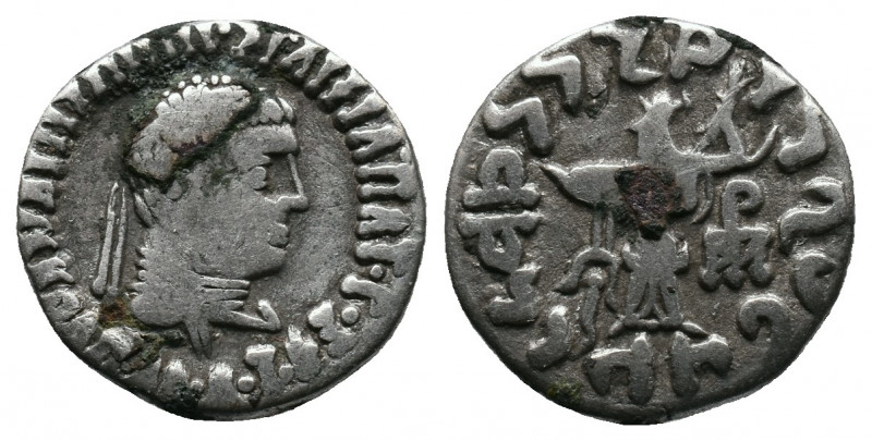 The Indo-Greek Kingdom - Apollodotos II (80-65 BC) - Bilingual AR drachm 2,05gr....