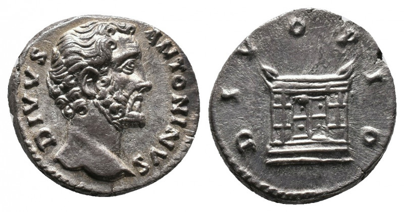 Antoninus Pius AD 138-161. AR Denarius 2,93gr. Rome. Av.: DIVVS ANTONINVS Rv.: D...