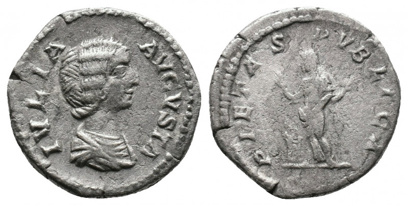 Julia Domna, Augusta, 193-217. Denarius 2,73gr. Laodicea ad Mare, 199-207. IVLIA...