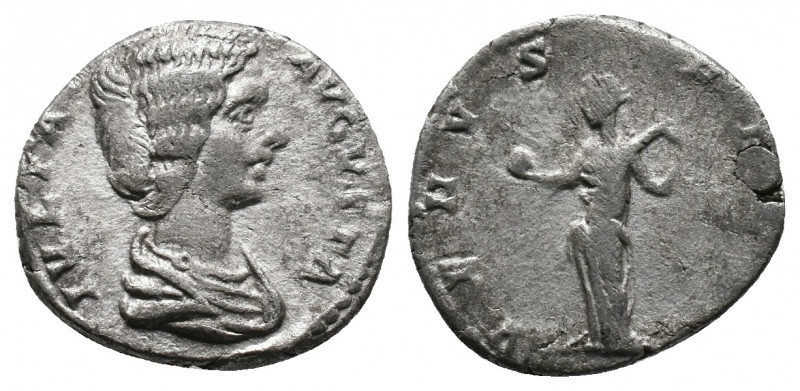 Julia Domna. Augusta, A.D. 193-217. AR denarius 2,93gr. Rome mint, struck A.D. 2...