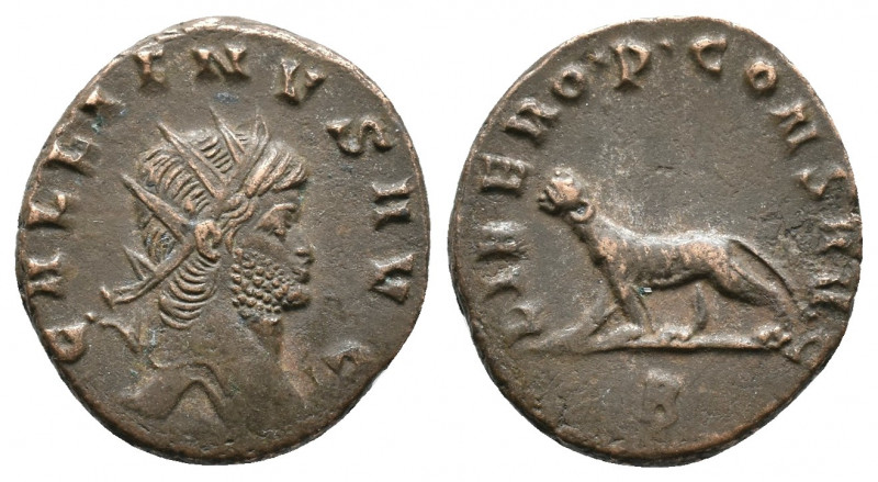 Gallienus AR Antoninianus 3,48gr. Rome, AD 253-268. GALLIENVS AVG, radiate, drap...