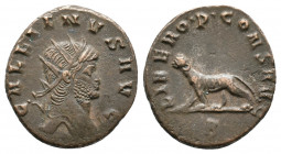 Gallienus AR Antoninianus 3,48gr. Rome, AD 253-268. GALLIENVS AVG, radiate, draped and cuirassed but right / LIBERO P CONS AVG / Panther walking left;...
