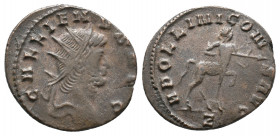Gallienus, 253-268. Antoninianus 3,17gr. Rome, 267-268. GALLIENVS AVG Radiate head of Gallienus to right. Rev. APOLLINI CONS AVG / Z Centaur walking r...
