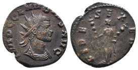 Claudius II Gothicus, 268 – 270 Antoninianus 2,75gr IMP C CLAVDIVS AVG Radiate and cuirassed bust r. Rev. FIDES EXERCI Fides standing l., holding two ...