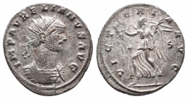 Aurelian. AD 270-275. Silvered Antoninianus 3,49grUncertain Balkan mint. 1st emission, 1st phase, late AD 271-mid 272. IMP AVRELIANVS AVG, radiate and...