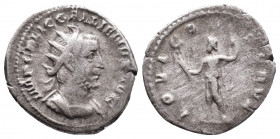 Gallienus, 253 - 268 AD Silver Antoninianus 2,86gr, Rome Mint, 21mm, 3.07 grams Obverse: IMP C P LIC GALLIENVS AVG, Radiate, draped and cuirassed bust...