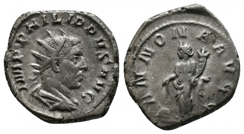 Philippus I. (244-249 AD). AR Antoninianus 5,89gr Rome, c. 244-247 AD. Obv. IMP ...