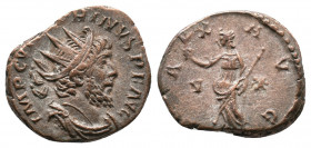 Victorinus, 269-271. Antoninianus 3,30gr. Cologne, 269-270. IMP C VICTORINVS P F AVG Radiate, draped and cuirassed bust of Victorinus to right. Rev. P...