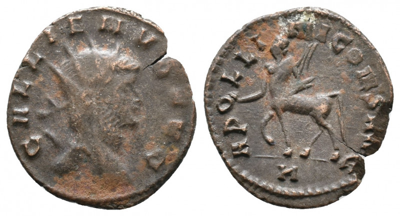 Gallienus Æ Antoninianus 2,94gr. Rome, AD 267-268. GALLIENVS AVG, radiate head r...