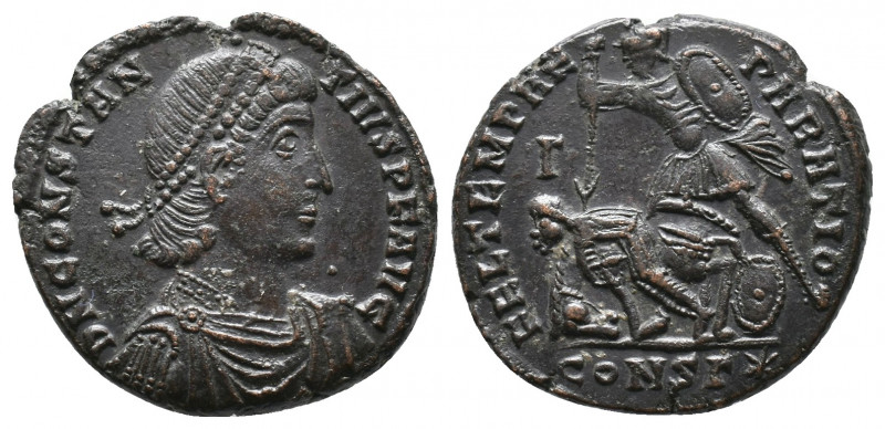 Constantius II Æ Centenionalis 5,25gr. Fallen horseman