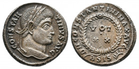 CONSTANTINE I. 307-337 AD. Æ Follis 3,55gr. Siscia mint. Struck 321-324 AD. CONSTAN-TINVS AVG, laureate head right / D N CONSTANTINI MAX AVG, VOT/XX i...