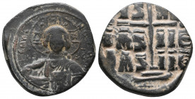 Romanus III, Argyrus (1028-1034), AE Class B Anonymous Follis 12,38gr. Constantinople. Reference:SB 1823