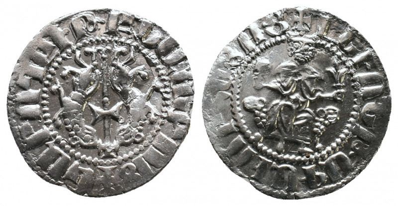 ARMENIA, Levon I, 1198-1219, Tram Silver 2,87gr., CCA 123 VF