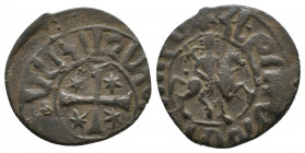 ARMENIA, Hetoum I, 1226-1270, Kardez Bronze 4,45gr., AC 359 var. F / VF very rare variety