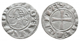 CRUSADER ANTIOCH, Bohemond III, 1149-1163 Minority, 1163-1201 Majority, Denier Silver 0,89gr., CCS 67 var. VF