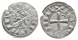 CRUSADER ANTIOCH, Bohemond III, 1149-1163 Minority, 1163-1201 Majority, Denier Silver 0,78gr., CCS 67 VF
