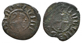 ARMENIA, Levon II, 1270-1289, Kardez Bronze 1,14gr., AC 388 scarce